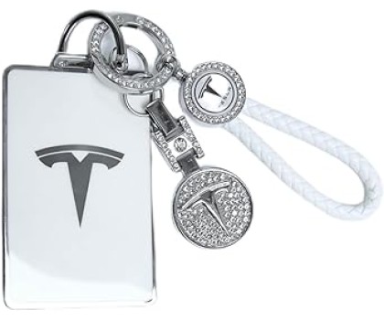 Tesla Key Card Holder Bling Key Chain